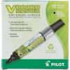 imagePILOT V Board Master BeGreen Refillable White Board Markers Bullet Tip Red Ink 12 CountBlack