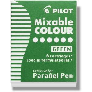 PILOT Parallel Mixable Color Ink Refills for Calligraphy Pens, 12 Colors, 12-Pack (77312)(Green)
