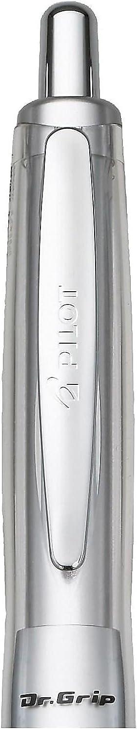 imagePILOT Dr Grip Center of Gravity Refillable ampamp Retractable Ballpoint Pen Medium Point Pink Grip Black Ink Single Pen 36182Blue Grip