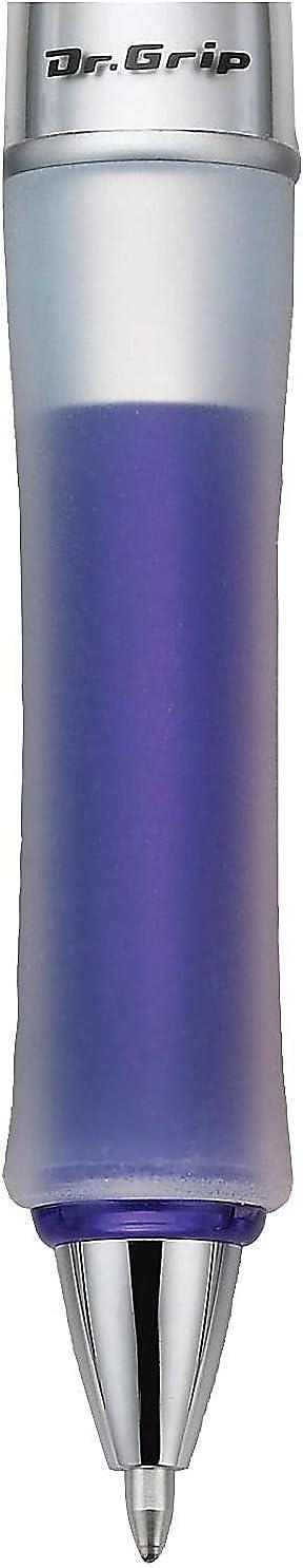 imagePILOT Dr Grip Center of Gravity Refillable ampamp Retractable Ballpoint Pen Medium Point Pink Grip Black Ink Single Pen 36182Blue Grip