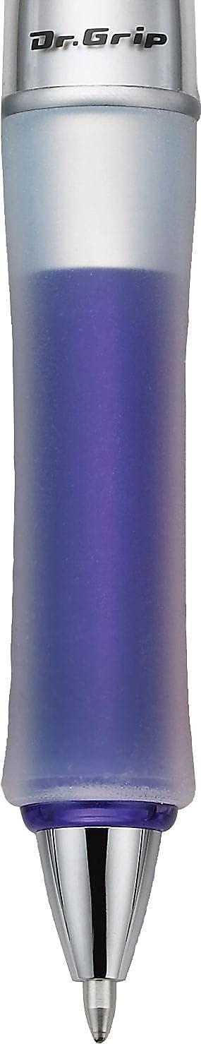 imagePILOT Dr Grip Center of Gravity Refillable ampamp Retractable Ballpoint Pen Medium Point Pink Grip Black Ink Single Pen 36182Blue Grip