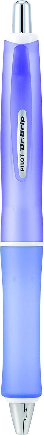 imagePILOT Dr Grip Frosted Refillable ampamp Retractable Advanced Ink Ballpoint Pen Medium Point Assorted Color Barrels Black Ink 3Pack 14628Assorted Color Barrels
