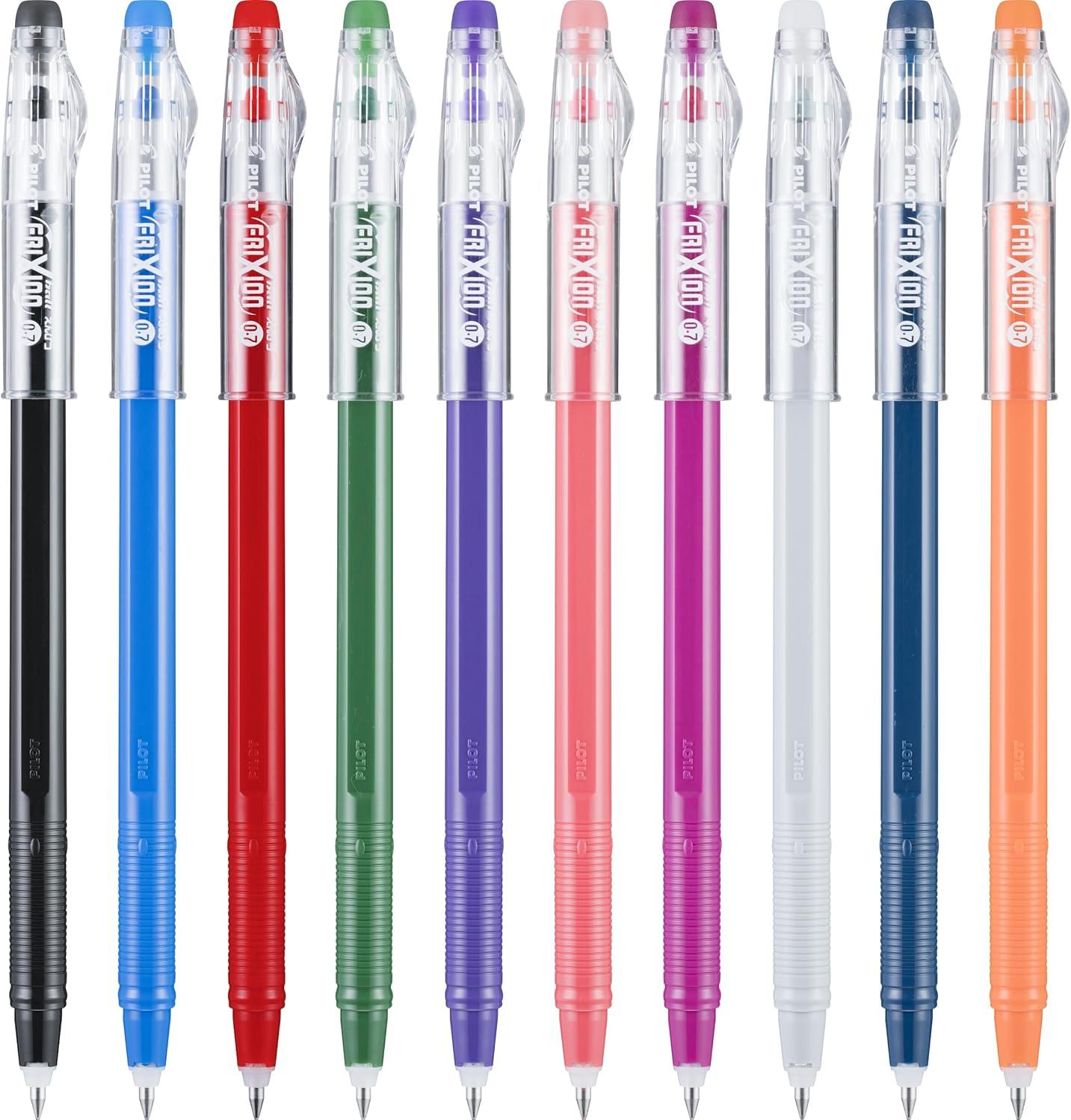 imagePilot FriXion ColorSticks Erasable Gel Ink Pens Fine Point 07 mm Tub of 36 Assorted ColorsClassic 10