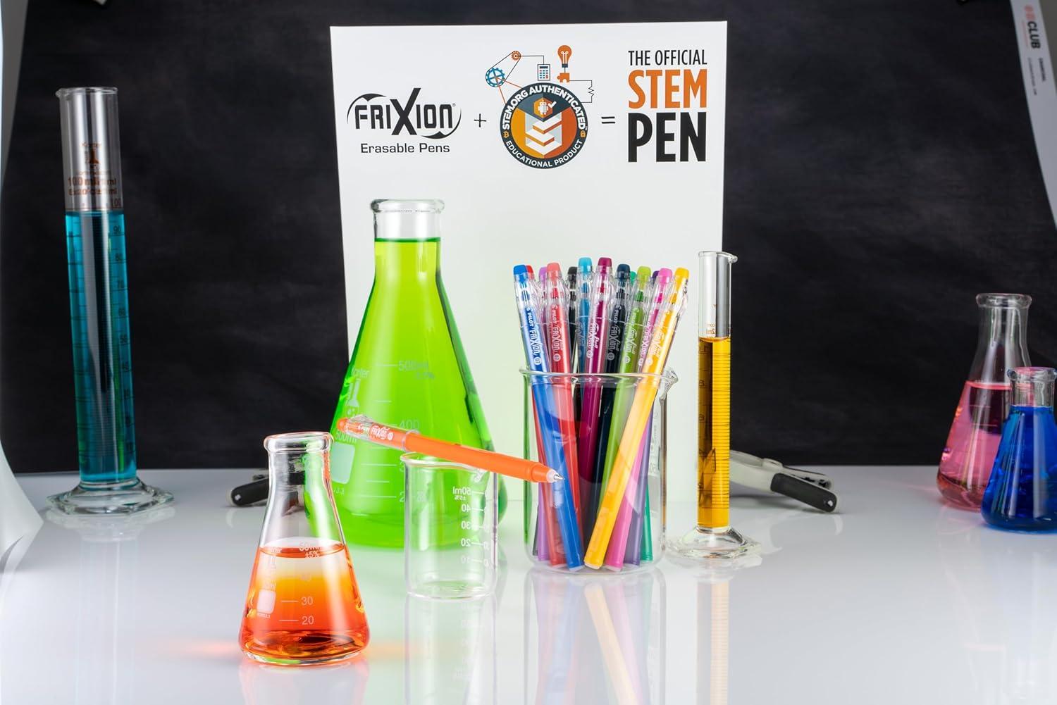 imagePilot FriXion ColorSticks Erasable Gel Ink Pens Fine Point 07 mm Tub of 36 Assorted ColorsClassic 10