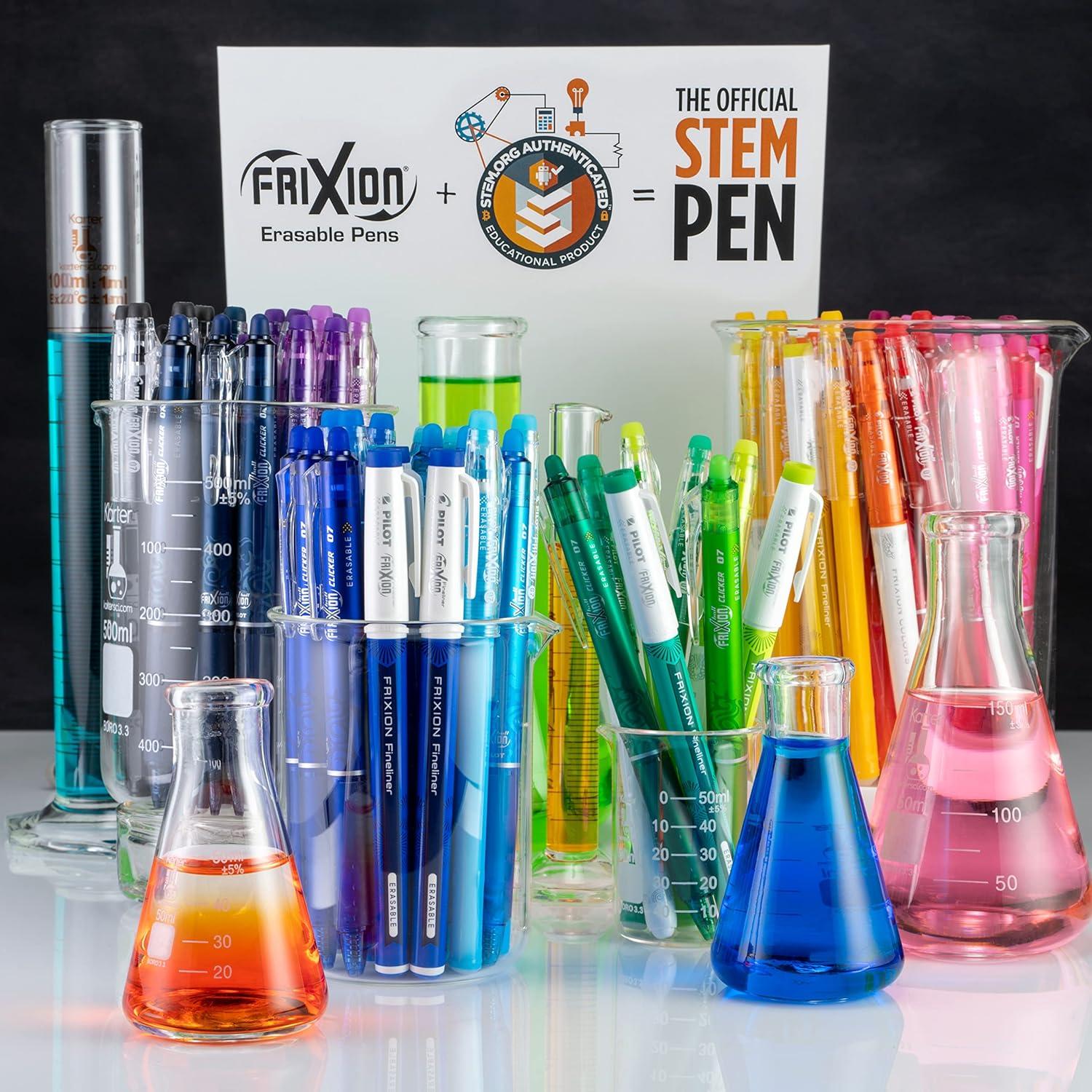imagePilot FriXion Erasable Gel Pens Fine Point 07 mm Erasable Pens Pack of 10 Assorted ColorsAssorted Bulk
