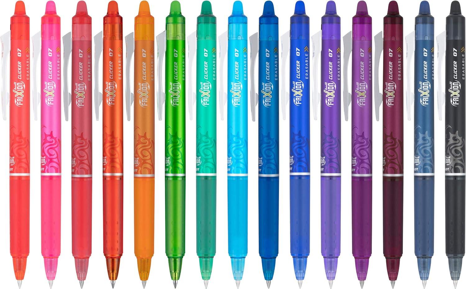 imagePilot FriXion Erasable Gel Pens Fine Point 07 mm Erasable Pens Pack of 10 Assorted ColorsAssorted Bulk