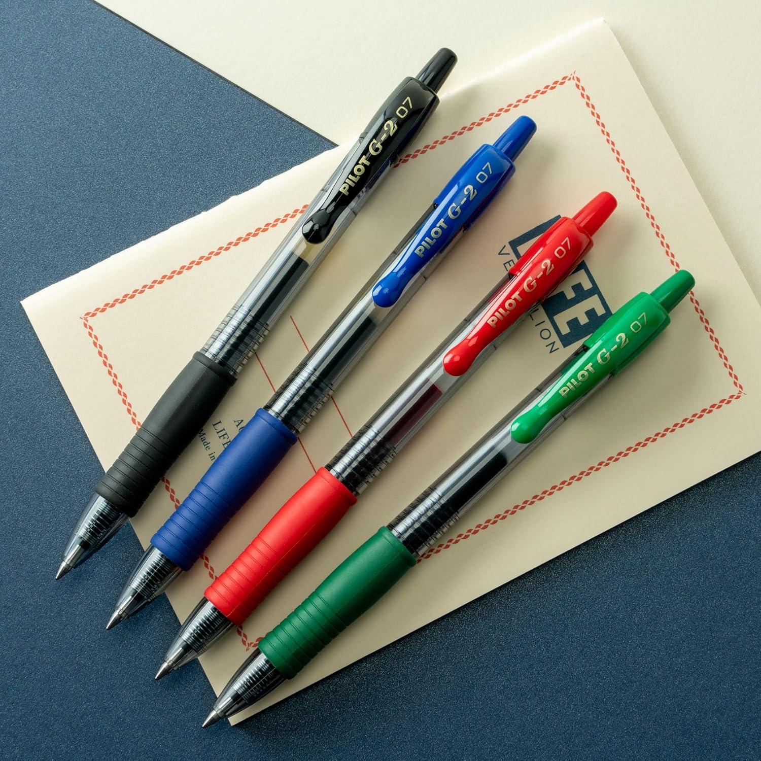 imagePilot G2 Premium Gel Pens Gel Roller Pens Fine Point 07 mm Assorted Colors 8Assorted Fashion