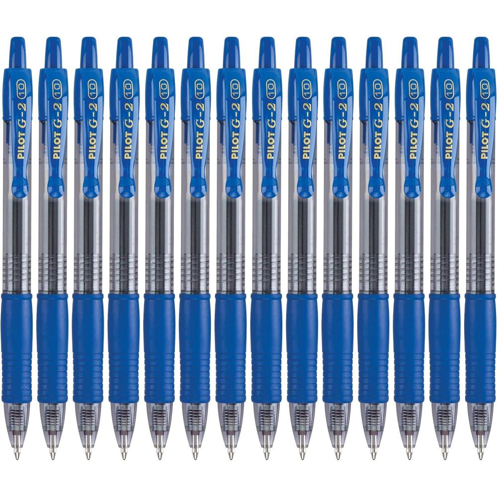 imagePilot G2 Premium Gel Roller Pens Bold Point 1 mm Pack of 14 BlueBlue