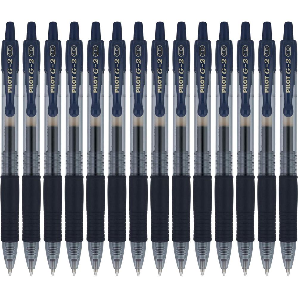 imagePilot G2 Premium Gel Roller Pens Bold Point 1 mm Pack of 14 BlueNavy