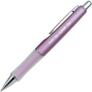 PILOT Dr. Grip Limited Refillable & Retractable Gel Ink Rolling Ball Pen, Fine Point, Metallic Charcoal Gray Barrel, Black Ink, Single Pen (36270)(Metallic Mauve Barrel)