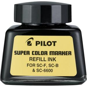 PILOT Super Color Permanent Marker Refill Ink, Black Ink, 1 Ounce Bottle with Dropper (43500)