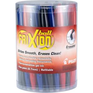 Pilot, FriXion Ball Erasable & Refillable Gel Ink Pens, Fine Point 0.7 mm, Pack of 8, Assorted Colors(36 Count (Pack of 1))