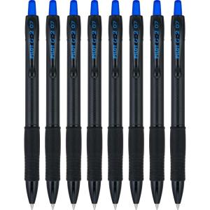 Pilot, G2 Edge Premium Gel Roller Pens, Fine Point 0.7 mm, Black, Pack of 8(Blue)