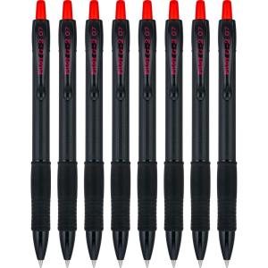 Pilot, G2 Edge Premium Gel Roller Pens, Fine Point 0.7 mm, Black, Pack of 8(Red)