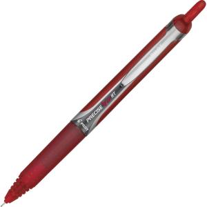 Pilot, Precise V5 RT Refillable & Retractable Rolling Ball Pens, Extra Fine Point 0.5 mm, Assorted Colors, Pack of 12(Red)