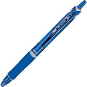 PILOT Acroball Colors Advanced Ink Refillable & Retractable Ball Point Pens, Medium Point, Blue Ink, 12-Pack (31811)(Blue)