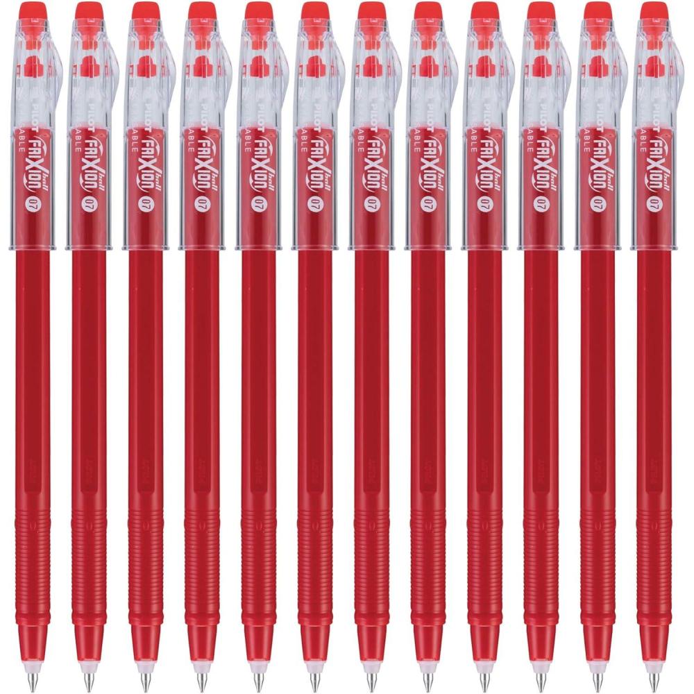 imagePilot FriXion ColorSticks Erasable Gel Ink Pens Fine Point 07 mm Pack of 12 BlueRed