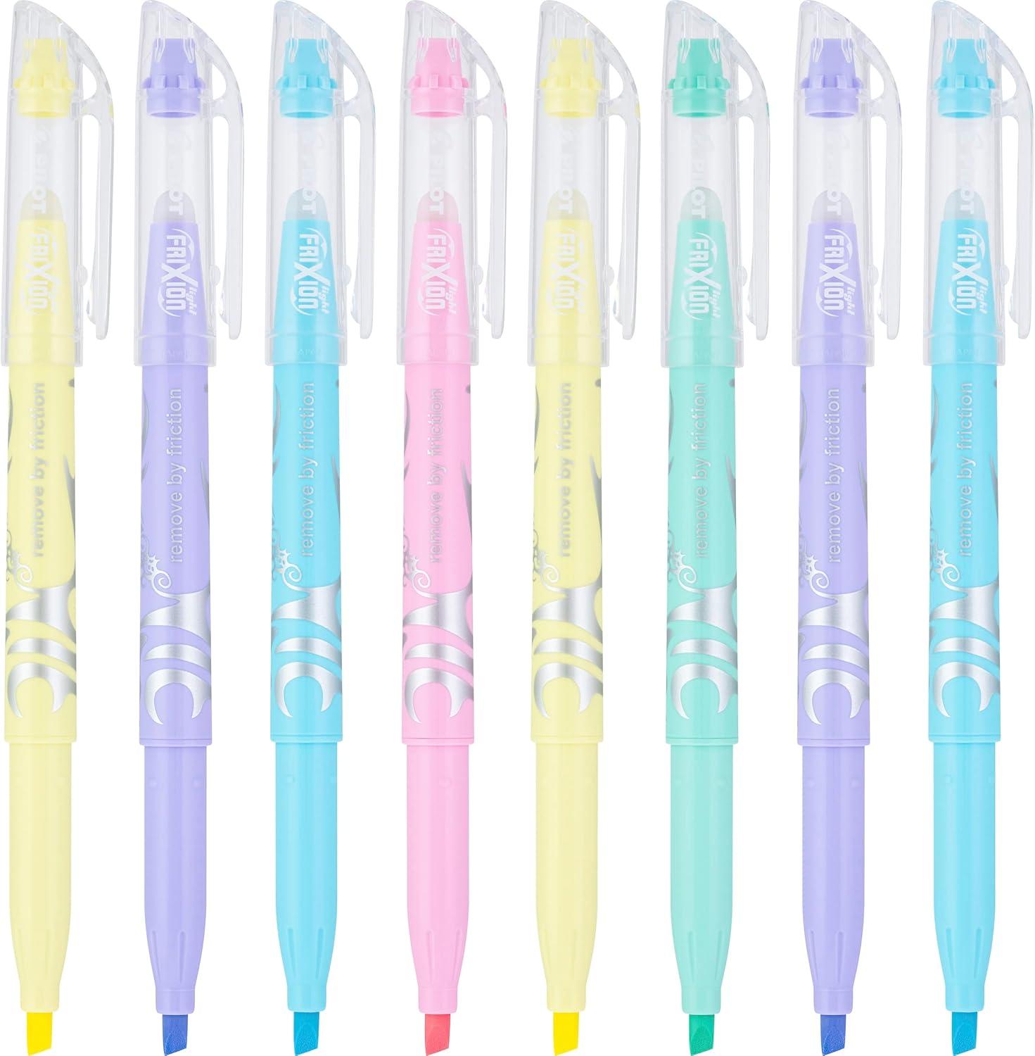 imagePILOT Pen 8035 FriXion Light Pastel Collection Erasable Highlighters Chisel Tip Assorted Color Inks 8Pack