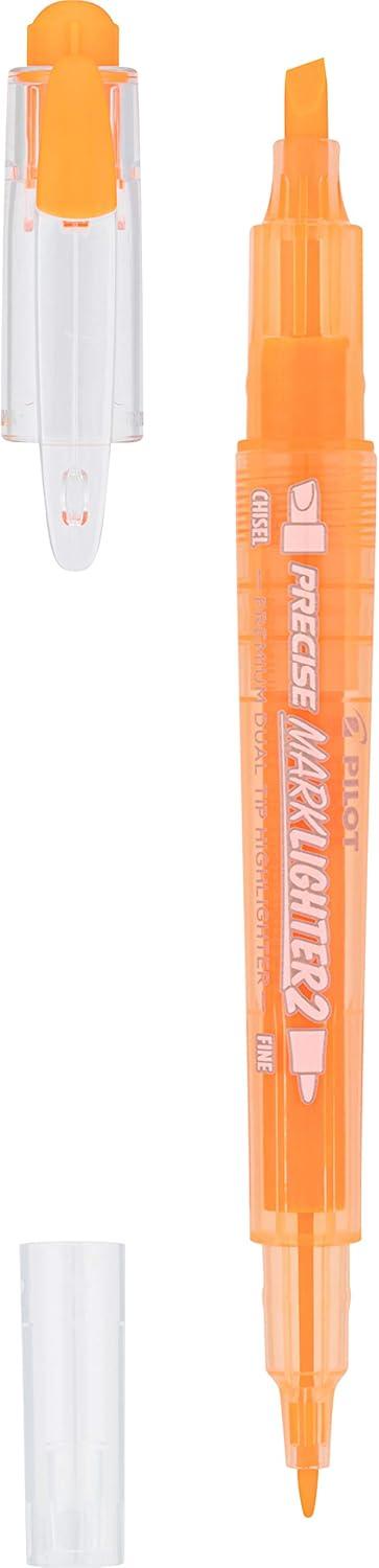 imagePILOT Precise Marklighter2 Dual Tip Highlighters Broad Chisel and ExtraFine Bullet Point Tips Assorted Colors Pack of 1036Pack