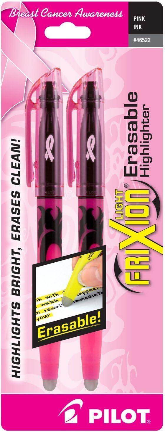 imagePilot FriXion Light Erasable Highlighters Chisel Tip Pack of 3 YellowPink