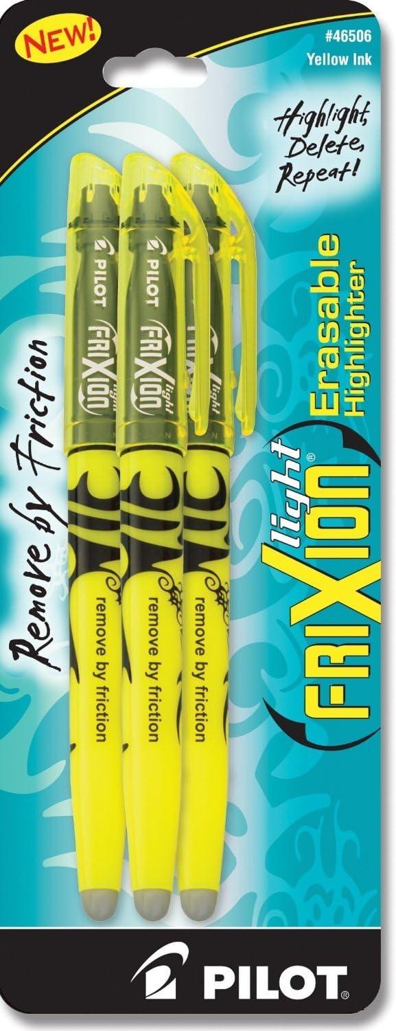 imagePilot FriXion Light Erasable Highlighters Chisel Tip Pack of 3 YellowYellow