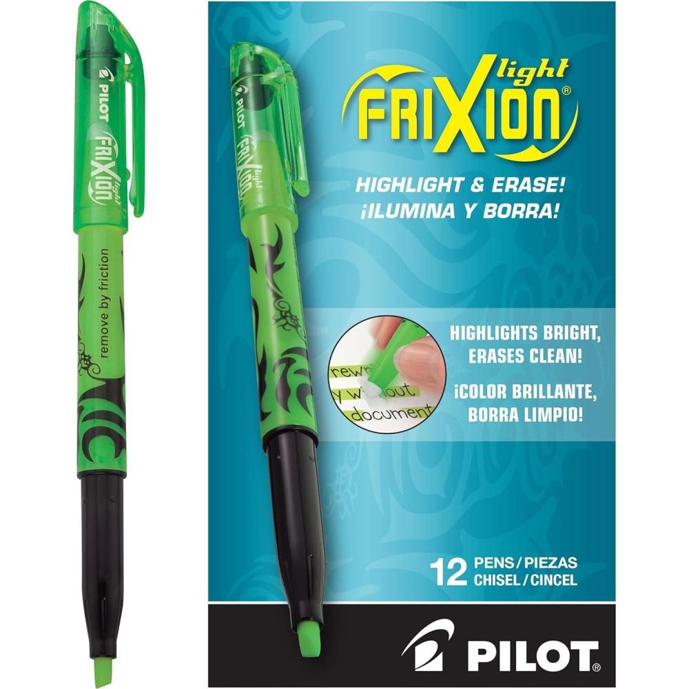 imagePilot FriXion Light Erasable Highlighters Chisel Tip Pack of 12 OrangeGreen