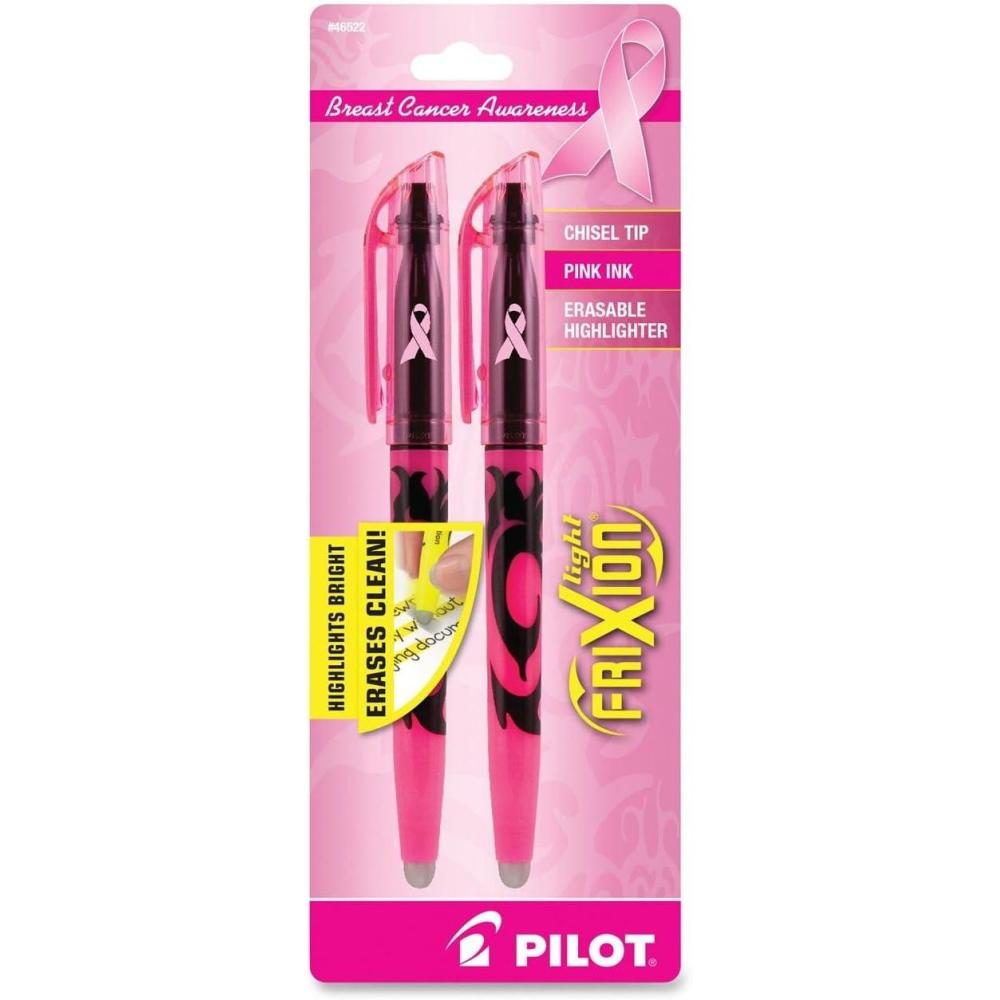 imagePilot FriXion Light Erasable Highlighters Chisel Tip Pack of 3 YellowPink