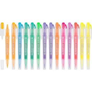PILOT, Precise Marklighter2 Dual Tip Highlighters, Broad Chisel and Extra-Fine Bullet Point Tips, Assorted Colors, Pack of 10(14-Pack)