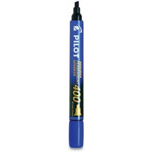PILOT Premium 400 Permanent Markers, Broad Point Chisel Tip, Black Ink, Box of 36 (44144)(Blue)