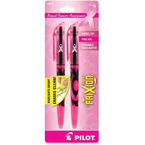 Pilot, FriXion Light Erasable Highlighters, Chisel Tip, Pack of 3, Yellow(Pink)