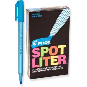Pilot Spotliter Fluorescent Highlighters, Chisel Tip, Purple, 12-Pack (49011)(Blue)