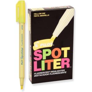 Pilot Spotliter Fluorescent Highlighters, Chisel Tip, Purple, 12-Pack (49011)(Yellow)