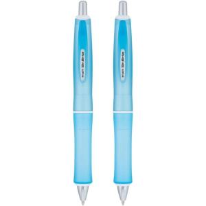 PILOT Dr. Grip Frosted Refillable & Retractable Ballpoint Pen, Medium Point, Blue Barrel, Black Ink, Pack of 2