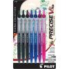 imagePILOT Precise Premium Rolling Ball Pens Floral Collection Extra Fine Point 05 mm 7 Pack UltraSmooth Writing Assorted Designs