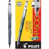 imagePilot Precise P500 Gel Ink Rolling Ball Stick Pens Extra Fine Point 05 mm Black Pack of 12Black