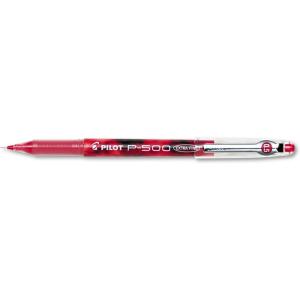 Pilot, Precise P-500 Gel Ink Rolling Ball Stick Pens, Extra Fine Point 0.5 mm, Black, Pack of 12(Red)