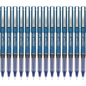 Pilot, Precise V7, Capped Liquid Ink Rollerball Pens, Fine Point 0.7 mm, Black Ink Pens, Pack of 14 – Ideal for School, Journaling & Office Writing(Blue)