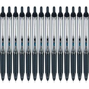 Pilot Precise V7 RT Refillable & Retractable Liquid Ink Rollerball Pens, Black Ink Pens, Fine Point (0.7 mm), 14-Pack – Ideal for School, Journaling, and Office Writing(Black)