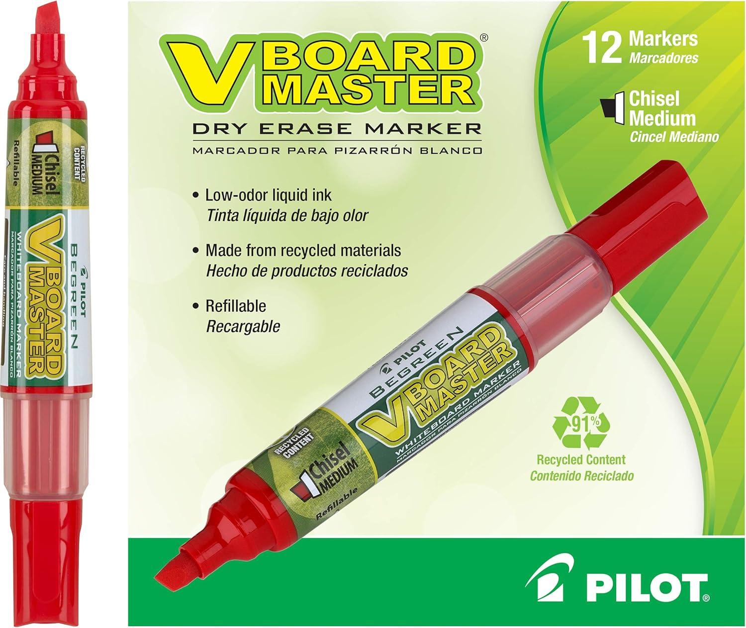 image:imagePilot V Board Master Refillable Dry Erase Markers Assorted Colors Bundle 15 Count1 Count Pack of 36