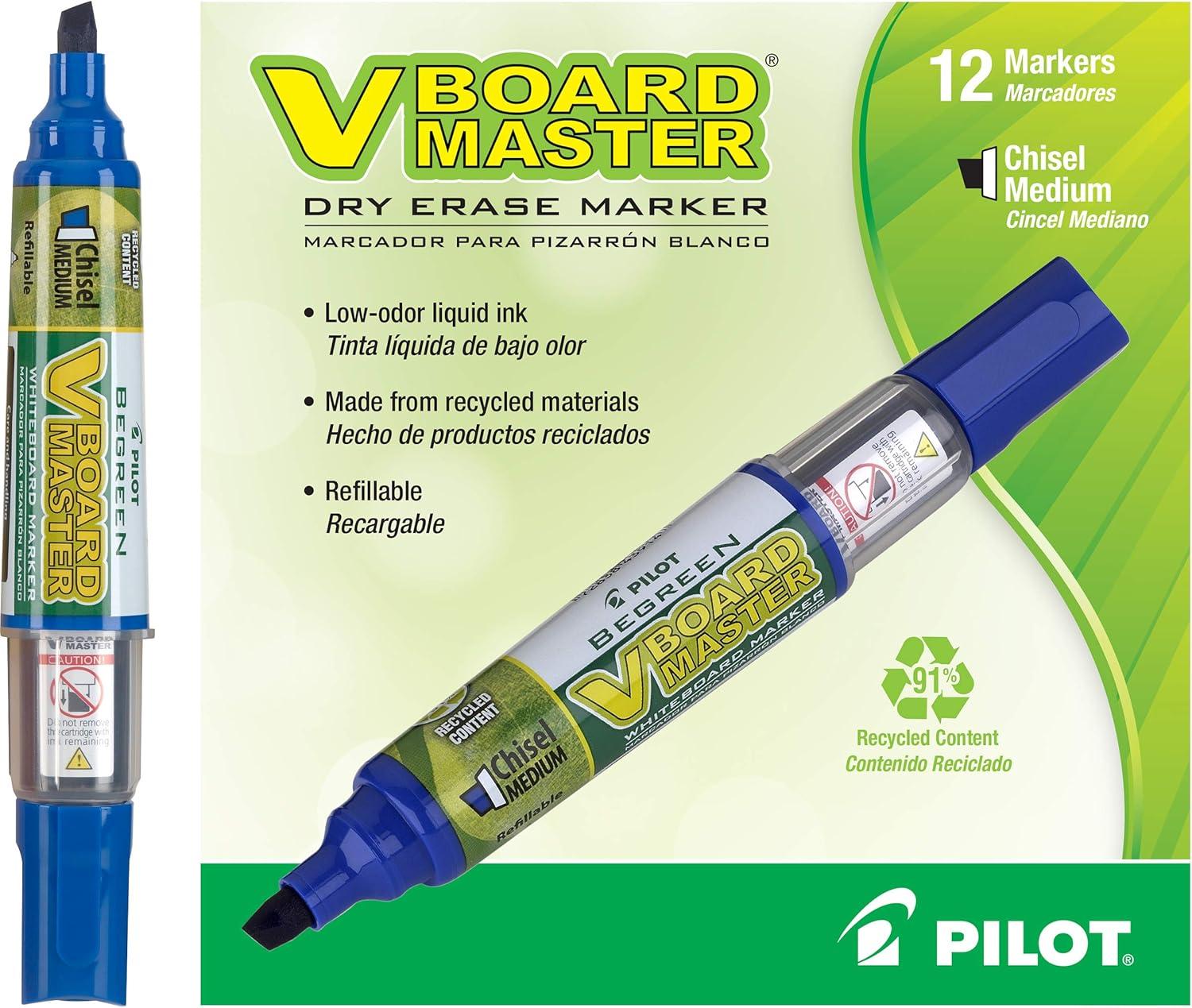 image:imagePilot V Board Master Refillable Dry Erase Markers Assorted Colors Bundle 15 Count1 Count Pack of 36