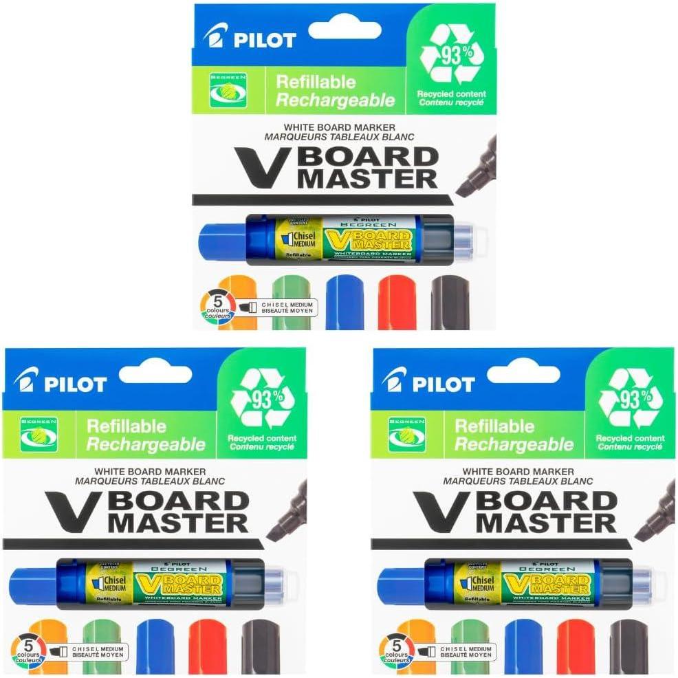image:imagePilot V Board Master Refillable Dry Erase Markers Assorted Colors Bundle 15 Count15 Count Pack of 1