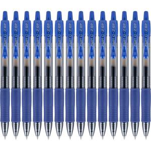 Pilot G2 Premium Gel Roller Pens Fine Point 0.7 mm, Blue Ink Pens Fine Point, Pack of 14 – Ideal for School, Journaling, and Office Writing(Blue)