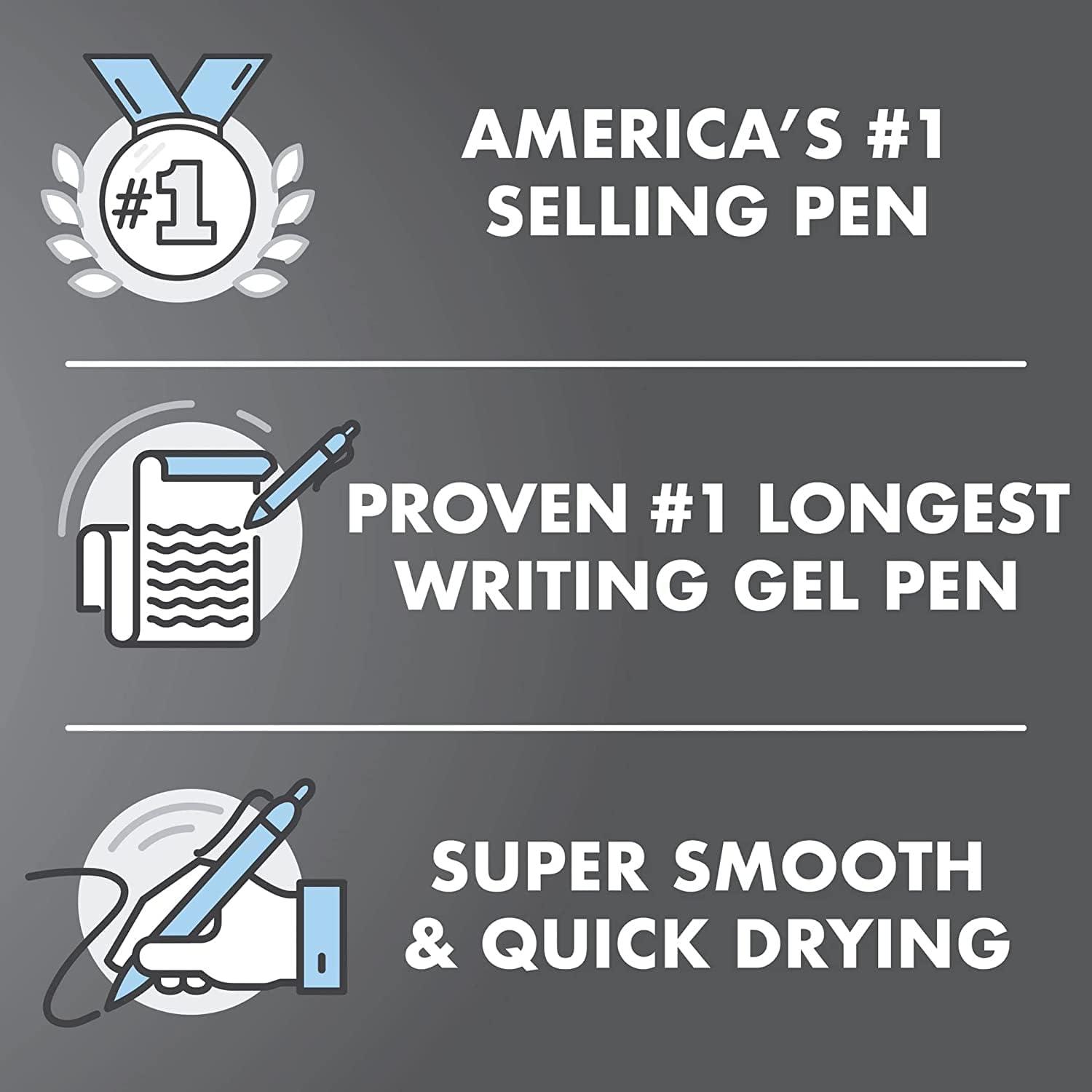 image:imagePILOT G2 Premium Refillable amp Retractable Rolling Ball Gel Pens 07mm Fine Point 6 Black and 4 Blue Pens Pack of 1 10 Count TotalBlack Blue