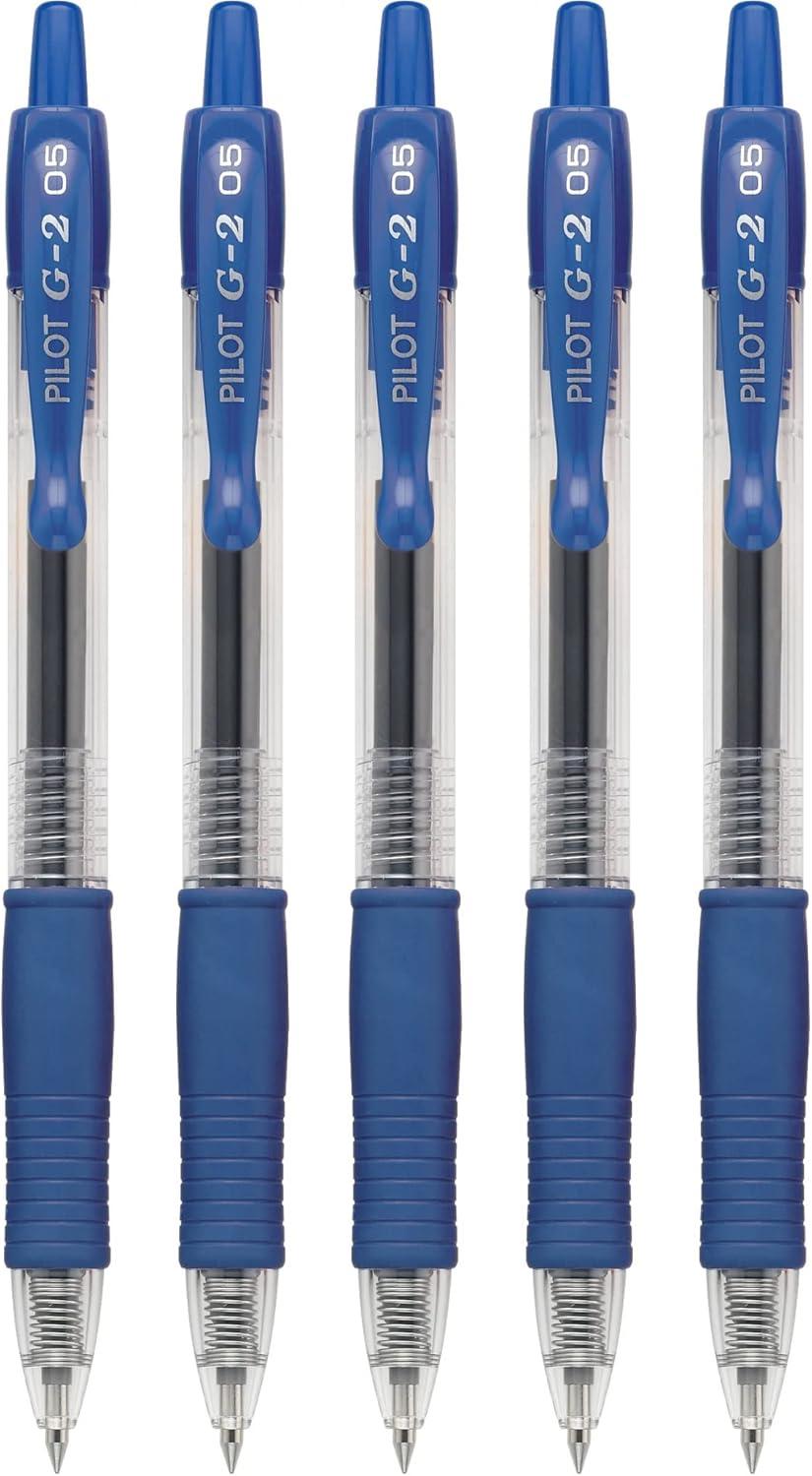 image:imagePILOT G2 Premium Refillable amp Retractable Rolling Ball Gel Pens 07mm Fine Point 6 Black and 4 Blue Pens Pack of 1 10 Count TotalBlue