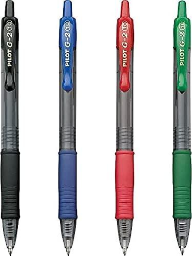 image:imagePilot G2 Premium Gel Pens Black Pens Bold Point 1 mm 4 BlackAssorted Bright