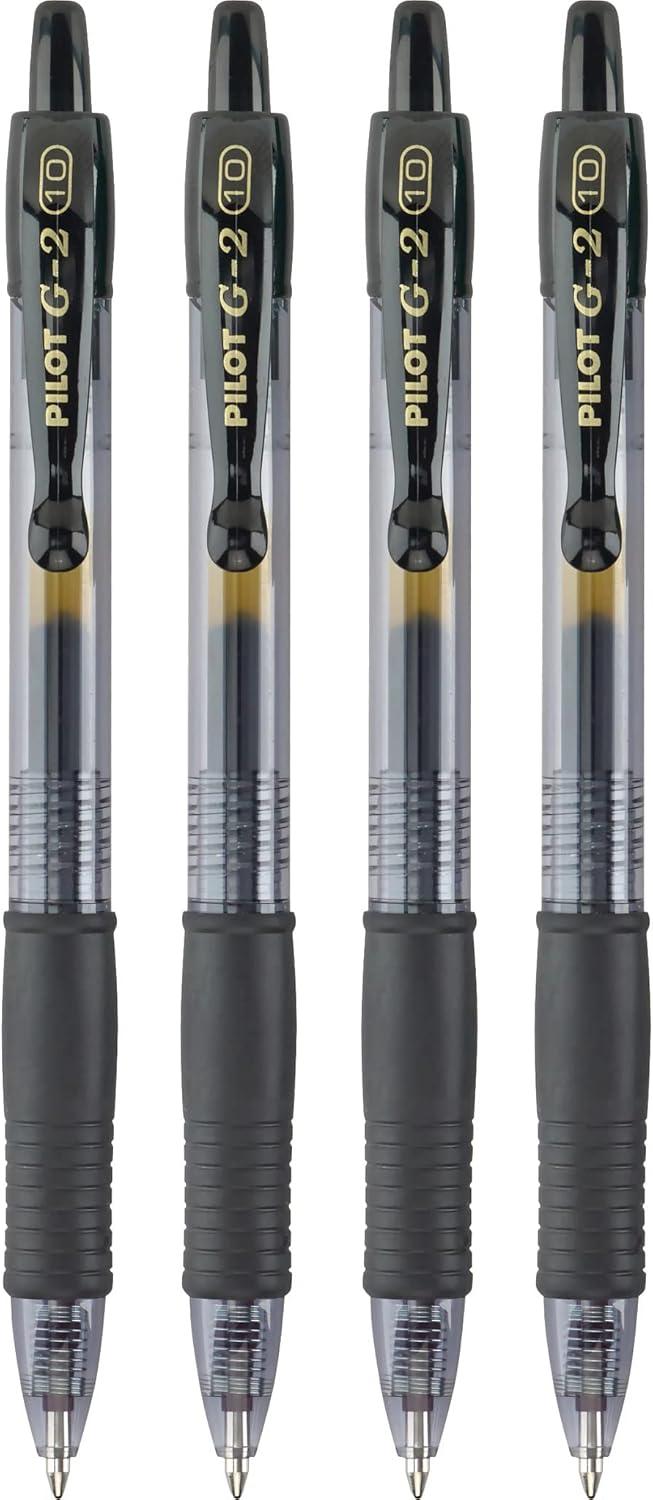 image:imagePilot G2 Premium Gel Pens Black Pens Bold Point 1 mm 4 BlackBlack