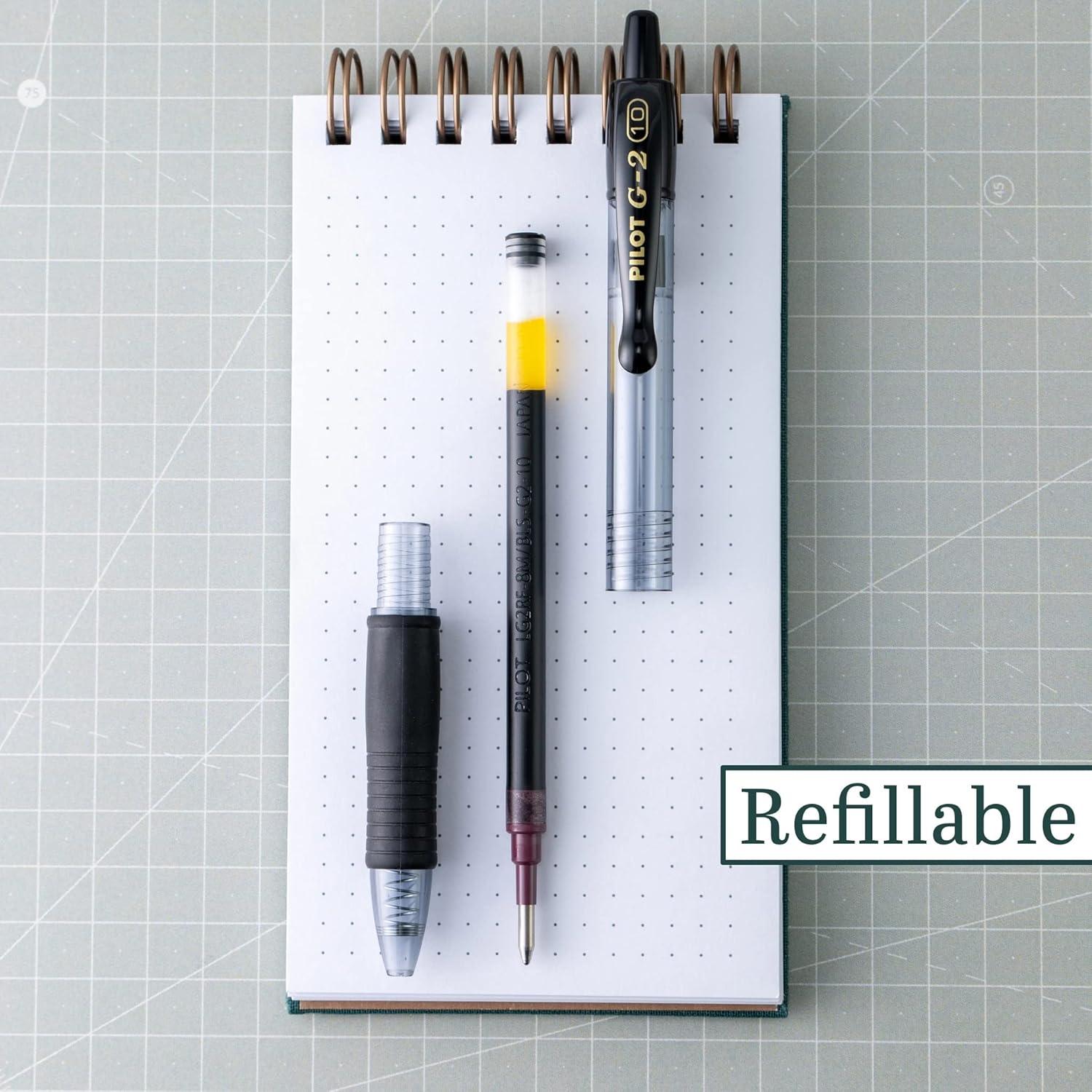 image:imagePilot G2 Premium Gel Pens Black Pens Bold Point 1 mm 4 BlackBlack