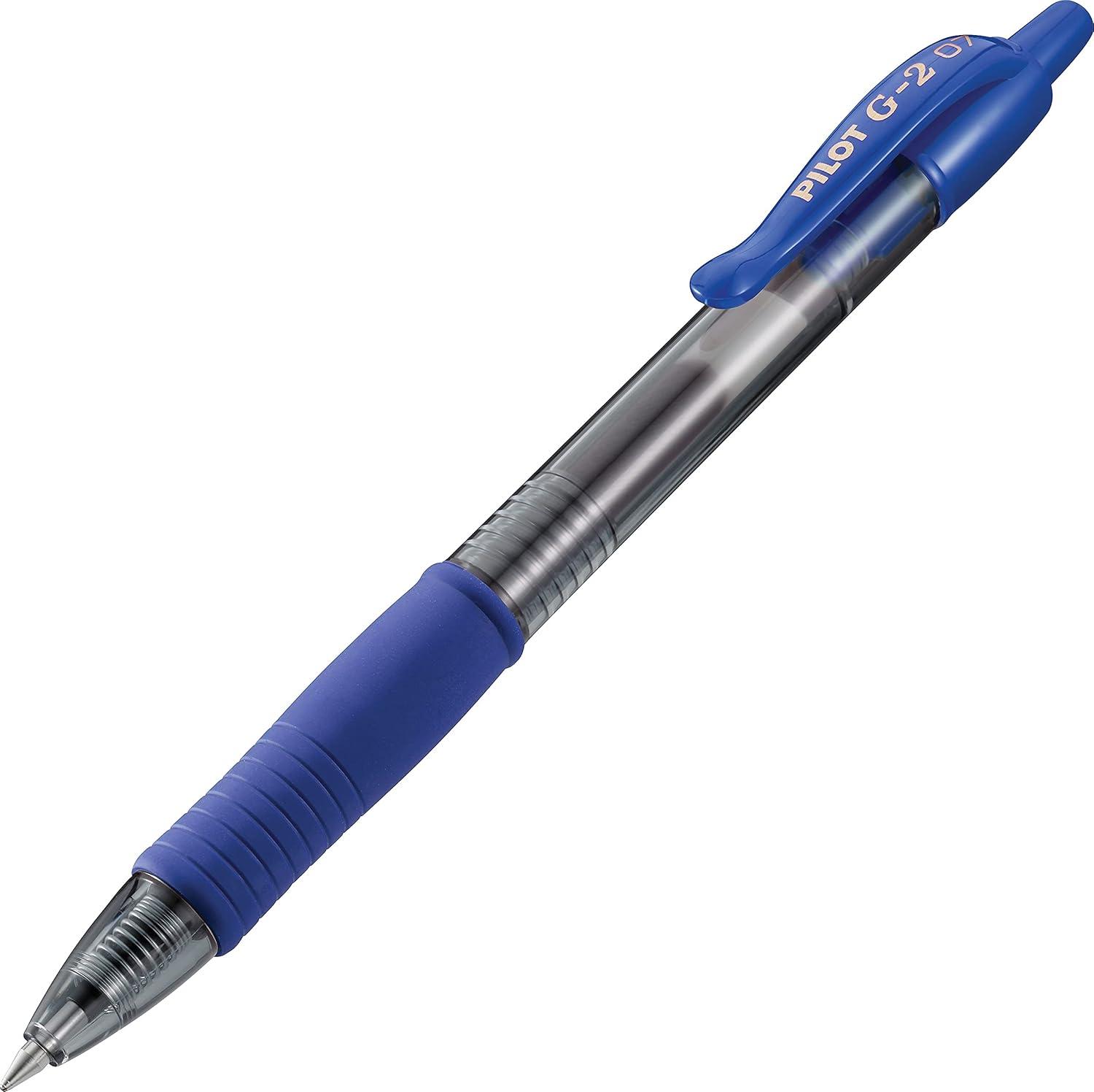 image:imagePilot G2 Premium Gel Roller Pens 07 Fine Point Smooth Writing Pens Black Pack of 4Blue