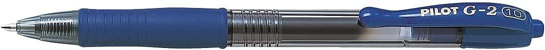 image:imagePilot G2 Premium Retractable GelInk Rolling Ball Pens Bold Point 10mm 10 Gel Pens Assorted 8Pack Ideal for School Journaling amp Office Writing1 Count Pack of 8
