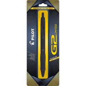 Pilot, G2 Limited Premium Gel Roller Pen, Fine Point 0.7 mm, Matte Black Barrel, Black Ink(Matte Black)